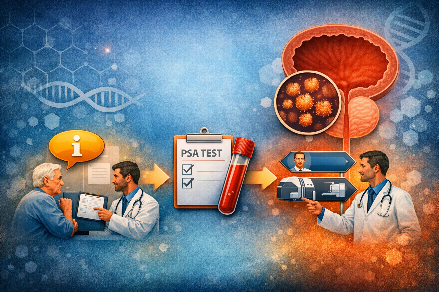 Stratégie de dépistage du cancer de la prostate : informer, proposer, orienter